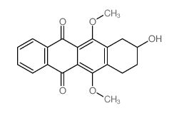8-hydroxy-6,11-dimethoxy-7,8,9,10-tetrahydrotetracene-5,12-dione Structure