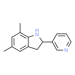 1H-Indole,2,3-dihydro-5,7-dimethyl-2-(3-pyridinyl)-(9CI)结构式
