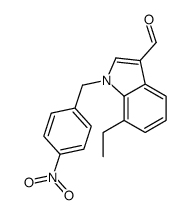 1H-Indole-3-carboxaldehyde,7-ethyl-1-[(4-nitrophenyl)methyl]-(9CI)结构式