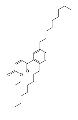 ethyl 4-[2,5-di(nonyl)phenyl]-4-oxobut-2-enoate结构式