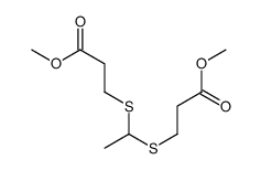 methyl 3-[1-(3-methoxy-3-oxopropyl)sulfanylethylsulfanyl]propanoate Structure