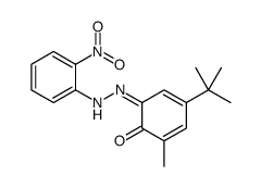 4-tert-butyl-2-methyl-6-[(2-nitrophenyl)hydrazinylidene]cyclohexa-2,4-dien-1-one Structure
