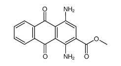 1,4-Diamino-9,10-dioxo-9,10-dihydroanthracen-2-carbonsaeuremethylester Structure