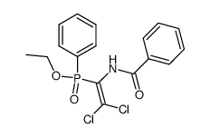 (1-benzoylamino-2,2-dichloro-vinyl)-phenyl-phosphinic acid ethyl ester Structure