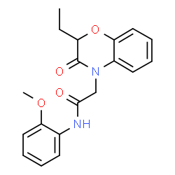 4H-1,4-Benzoxazine-4-acetamide,2-ethyl-2,3-dihydro-N-(2-methoxyphenyl)-3-oxo-(9CI)结构式