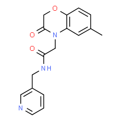 4H-1,4-Benzoxazine-4-acetamide,2,3-dihydro-6-methyl-3-oxo-N-(3-pyridinylmethyl)-(9CI)结构式