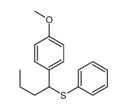 1-Methoxy-4-[1-(phenylthio)butyl]benzene结构式