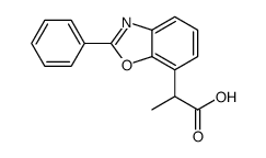 α-Methyl-2-phenyl-7-benzoxazoleacetic acid结构式