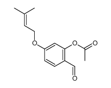 [2-formyl-5-(3-methylbut-2-enoxy)phenyl] acetate Structure