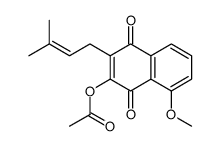 [8-methoxy-3-(3-methylbut-2-enyl)-1,4-dioxonaphthalen-2-yl] acetate Structure