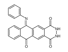 11-phenylimino-2,3-dihydro-11H-naphtho[2,3-g]phthalazine-1,4,6-trione Structure