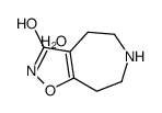 5,6,7,8-tetrahydro-4H-[1,2]oxazolo[4,5-d]azepin-3-one,hydrate Structure