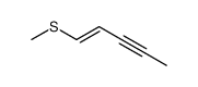 1-methylsulfanylpent-1-en-3-yne Structure