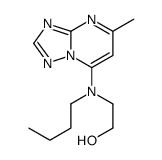 2-[butyl-(5-methyl-[1,2,4]triazolo[1,5-a]pyrimidin-7-yl)amino]ethanol结构式