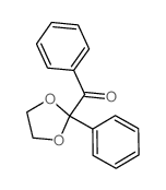 Methanone,phenyl(2-phenyl-1,3-dioxolan-2-yl)- Structure