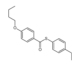 S-(4-ethylphenyl) 4-butoxybenzenecarbothioate结构式
