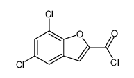 5,7-dichloro-1-benzofuran-2-carbonyl chloride Structure