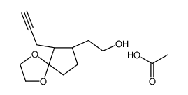 acetic acid,2-[(8S,9S)-9-prop-2-ynyl-1,4-dioxaspiro[4.4]nonan-8-yl]ethanol Structure