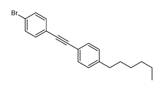 1-bromo-4-[2-(4-hexylphenyl)ethynyl]benzene结构式