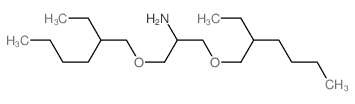2-Propanamine,1,3-bis[(2-ethylhexyl)oxy]- structure