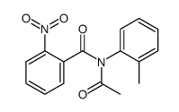 N-acetyl-N-(2-methylphenyl)-2-nitrobenzamide结构式