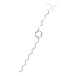 2-[2-(4-Dodecylphenoxy)ethoxy]ethyl dihydrogen phosphate结构式