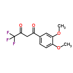 1-(3,4-Dimethoxyphenyl)-4,4,4-trifluorobutane-1,3-dione structure