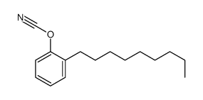 (2-nonylphenyl) cyanate Structure