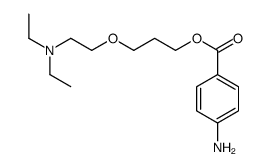 3-[β-(Diethylamino)ethoxy]propyl=p-aminobenzoate Structure