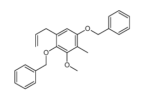 3-methoxy-2-methyl-1,4-bis(phenylmethoxy)-5-prop-2-enylbenzene Structure