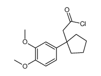 2-[1-(3,4-dimethoxyphenyl)cyclopentyl]acetyl chloride Structure