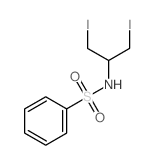 Benzenesulfonamide,N-[2-iodo-1-(iodomethyl)ethyl]- Structure