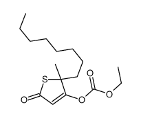 ethyl (2-methyl-2-octyl-5-oxothiophen-3-yl) carbonate Structure