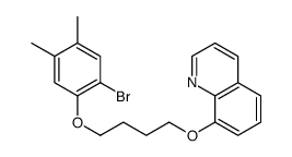 8-[4-(2-bromo-4,5-dimethylphenoxy)butoxy]quinoline结构式