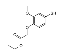 ethyl 2-(2-methoxy-4-sulfanylphenoxy)acetate结构式