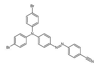 4-[[4-(4-bromo-N-(4-bromophenyl)anilino)phenyl]diazenyl]benzonitrile结构式