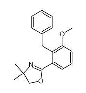 2-(2-benzyl-3-methoxyphenyl)-4,5-dihydro-4,4-dimethyloxazole结构式