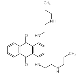 9,10-Anthracenedione, 1,4-bis((2-(propylamino)ethyl)amino)- structure