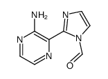 2-(3-aminopyrazin-2-yl)imidazole-1-carbaldehyde结构式
