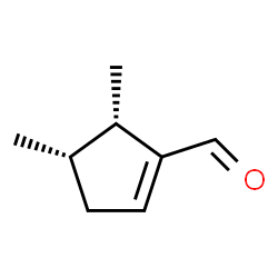 1-Cyclopentene-1-carboxaldehyde, 4,5-dimethyl-, cis- (8CI) structure