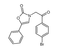 3-[2-(4-bromophenyl)-2-oxoethyl]-5-phenyl-1,3-oxazol-2-one Structure