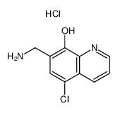 7-(aminomethyl)-5-chloroquinolin-8-ol dihydrochloride结构式