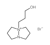 3-(5-aza-1-azoniabicyclo[3.3.0]oct-1-yl)propan-1-ol结构式