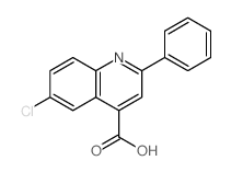 4-Quinolinecarboxylicacid, 6-chloro-2-phenyl- Structure