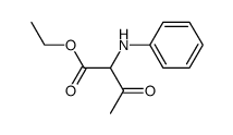 Aethyl-2-anilinoacetoacetat Structure