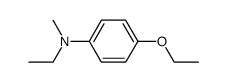 N-ethyl-N-methyl-p-phenetidine Structure