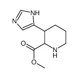 METHYL 3-(IMIDAZOL-4-YL)-PIPERIDINE-2-CARBOXYLATE结构式