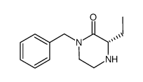 Piperazinone, 3-ethyl-1-(phenylmethyl)-, (3S)- (9CI)结构式