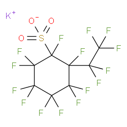 全氟4-乙基环己磺酸钾结构式