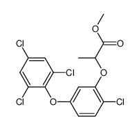 2-[2-Chloro-5-(2,4,6-trichloro-phenoxy)-phenoxy]-propionic acid methyl ester Structure